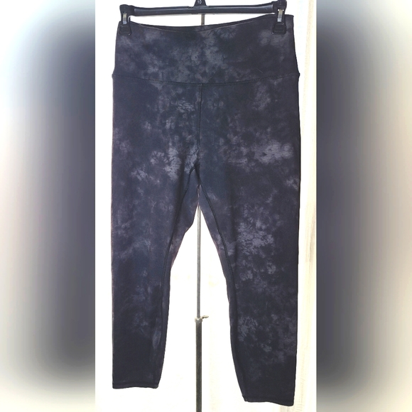Reebok Pants & Jumpsuits Used Reebok Black And Grey Tie Dye